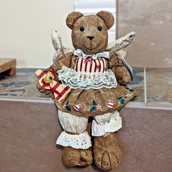Musical Plush Christmas Bear Shelf Sitter - Picture 1 of 4